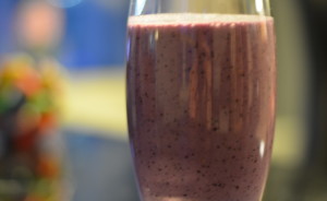 peanut butter and jelly smoothie perfect after using blendtec promo code