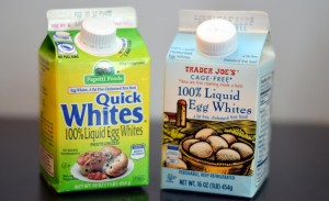 Two pints of Liquid pasteurized egg whites for the smart smoothie diet.