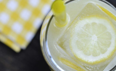 Lemonade made in our Vitamix.