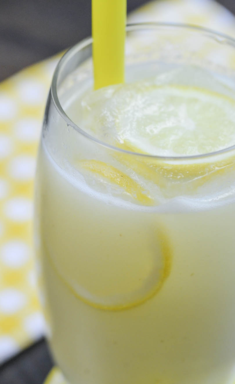 Classic lemonade made in our Vitamix.