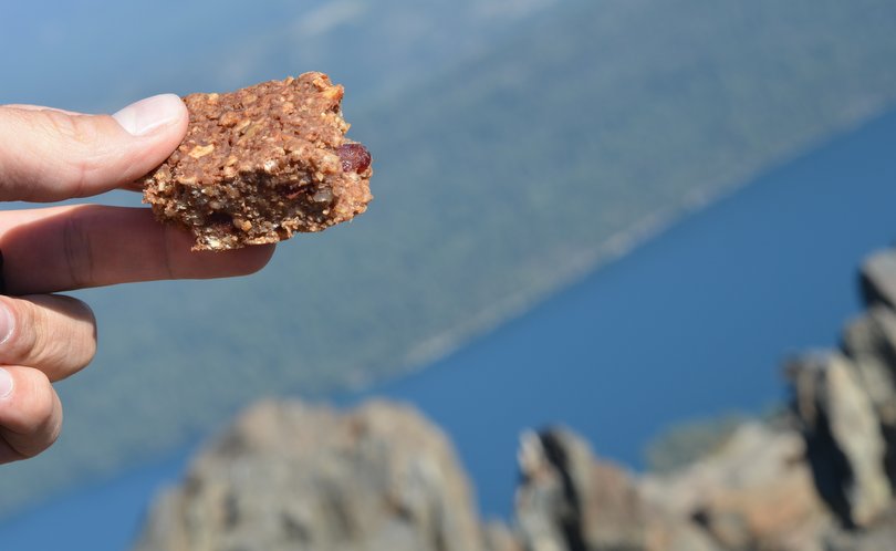 Homemade granola bar Mt Tallac Summit