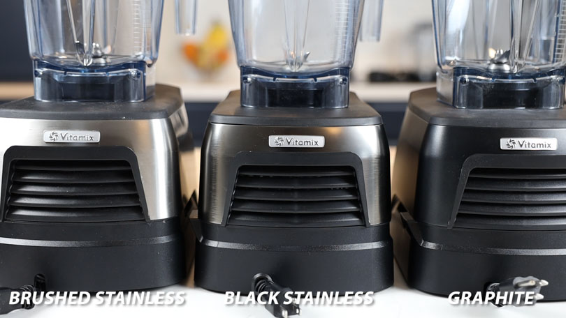Three Vitamix A3500's: Brushed Stainless, Black Stainless, Graphite