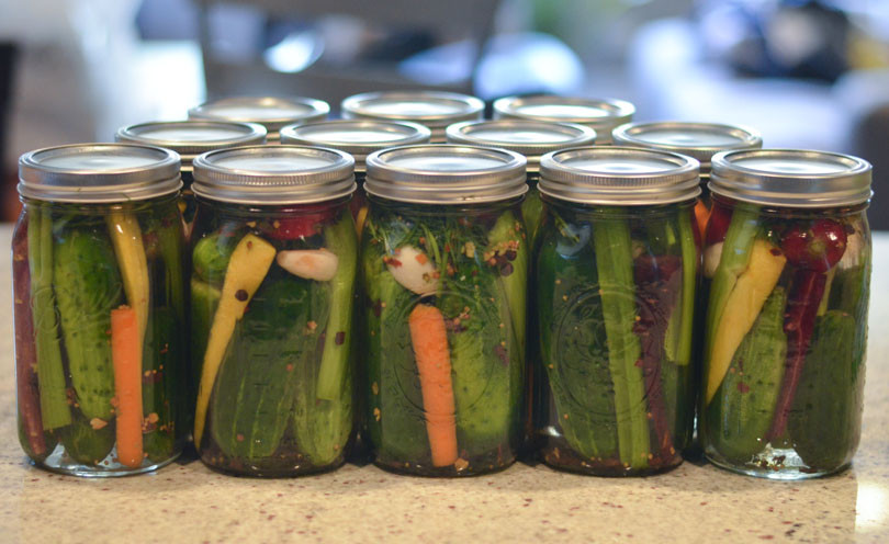 12 jars of grandmas pickles