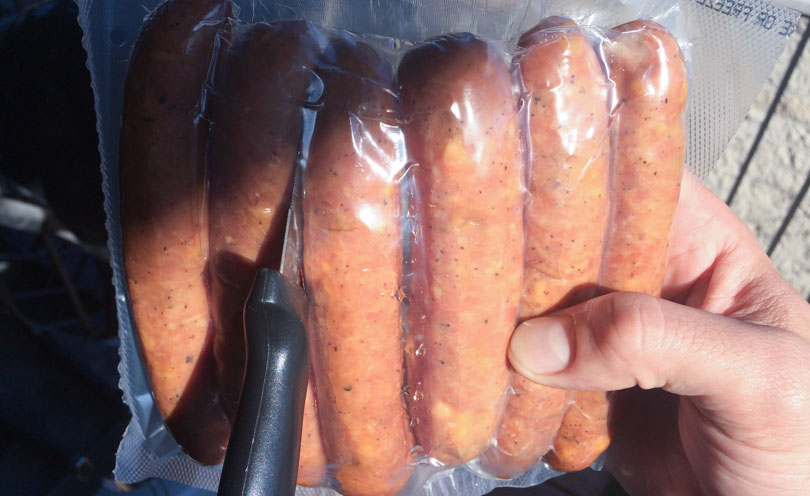 Hot dogs in packaging