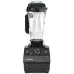 A black, certified reconditioned Vitamix 5200.