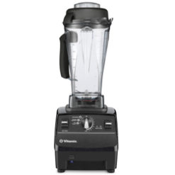 A reconditioned Vitamix Pro 500 in front of a white background.