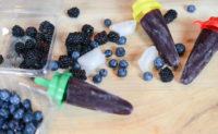 Simple blueberry blackberry popsicles