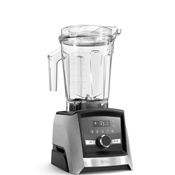Vitamix Ascent 3500 in front of white background.