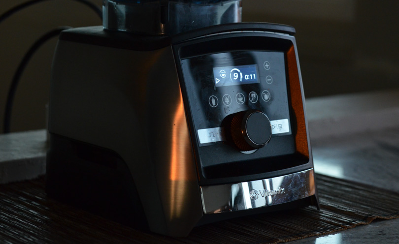Vitamix A3500 with sunset reflections.