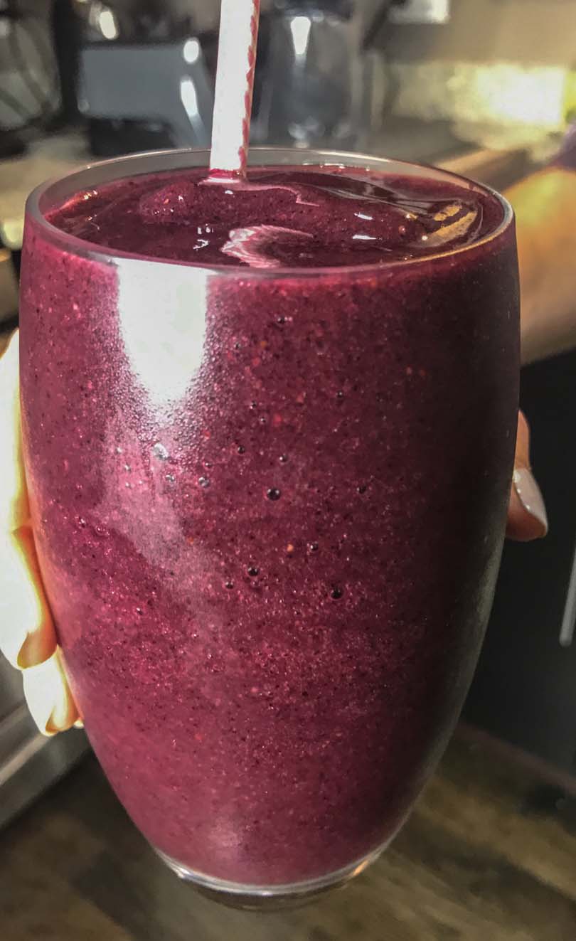 Power of the purple smoothie.