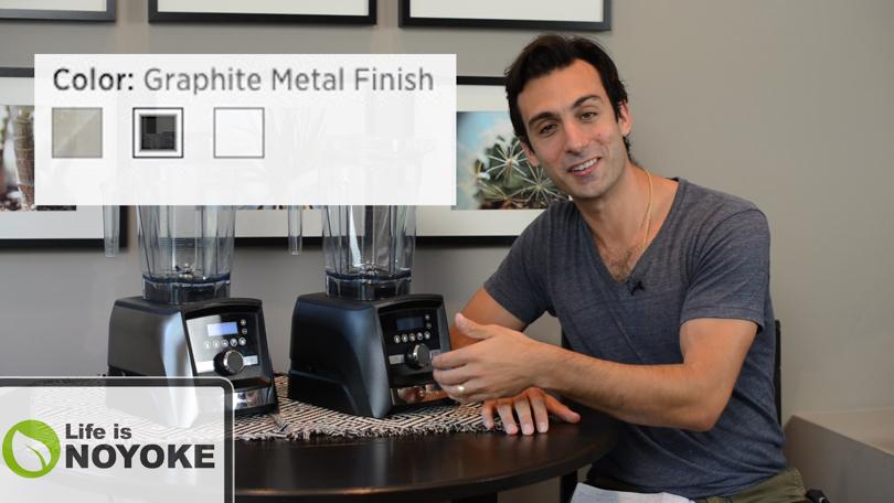 Lenny discussing the Vitamix with Graphite Metal Finish.