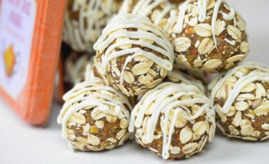 Vegan carrot cake bites featured by Life is NOYOKE.