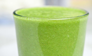 Green juice made in a Vitamix featured by Life is NOYOKE.