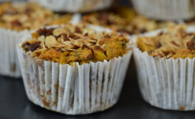 Vegan Vitamix sweet potato muffins featured by Life is NOYOKE.