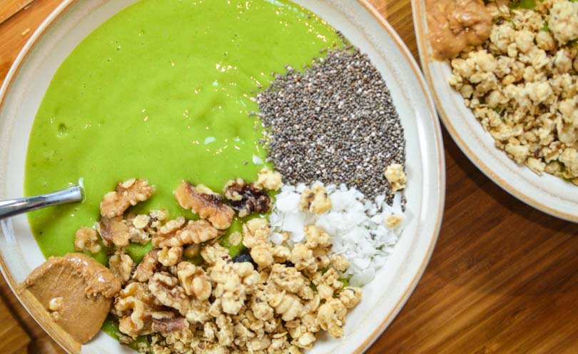 Ugly green smoothie bowl.