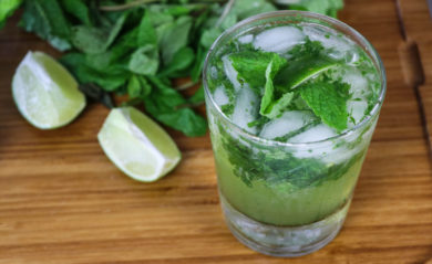Mojito made in Vitamix Aer Disc Container