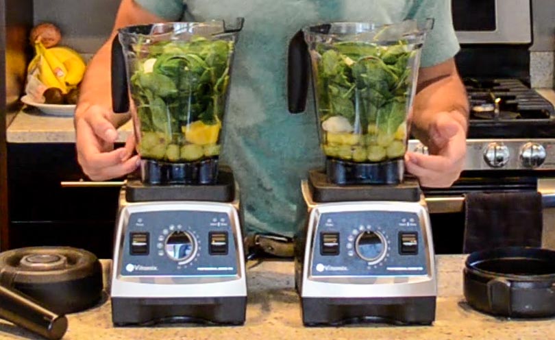 certified reconditioned vitamix next to a new one
