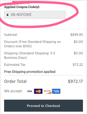 applied coupon code 06-noyoke